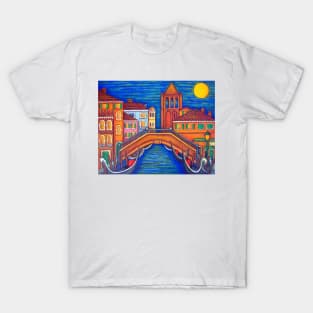 Moonlit Campo San Barnaba T-Shirt